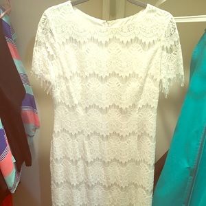 White lace dress